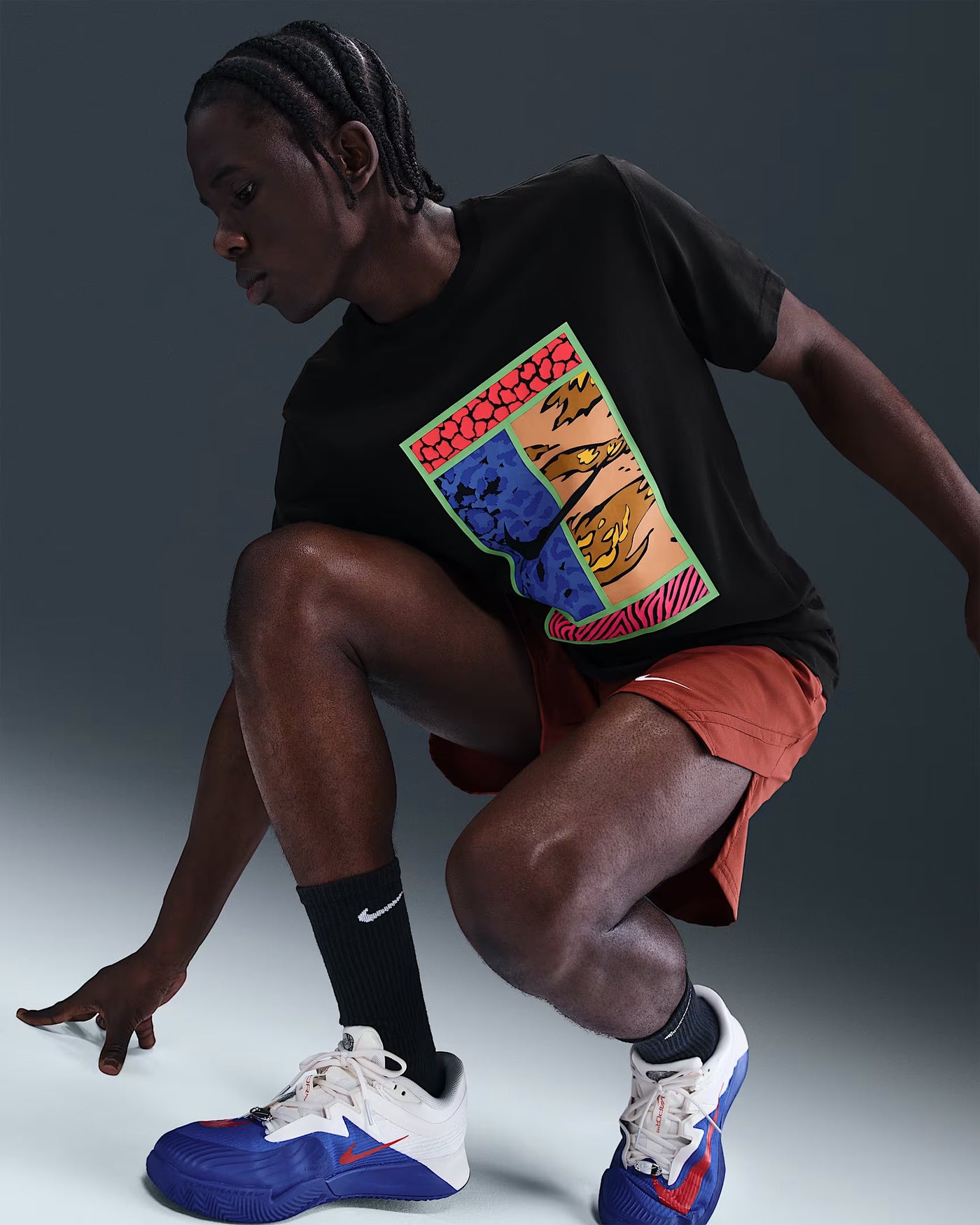 Mens Nike Crew Tee Court