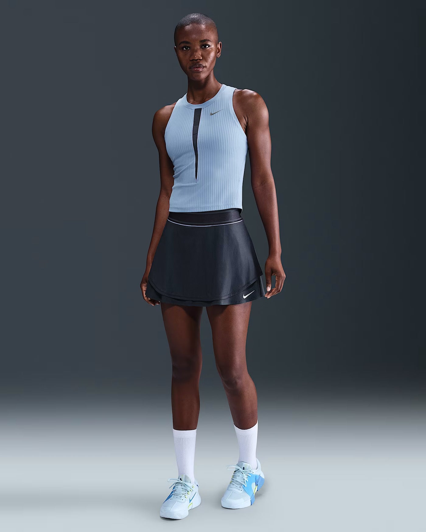 Ladies NikeCourt Slam Dri-FIT High-Waisted Tennis Skirt