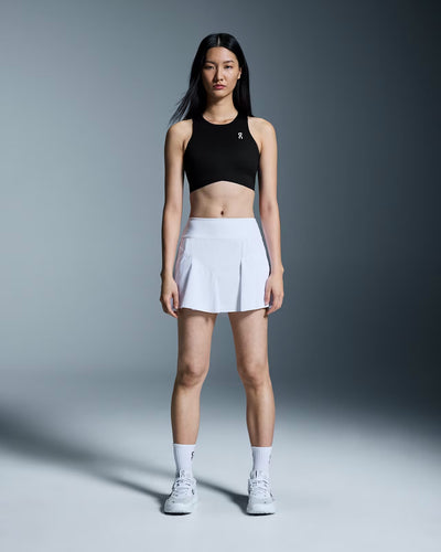Ladies On Cloud Court Crop Top (Black)