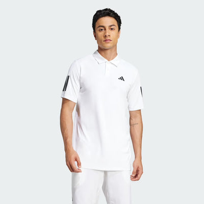 Mens Adidas Club Tennis 3 Stripes Polo