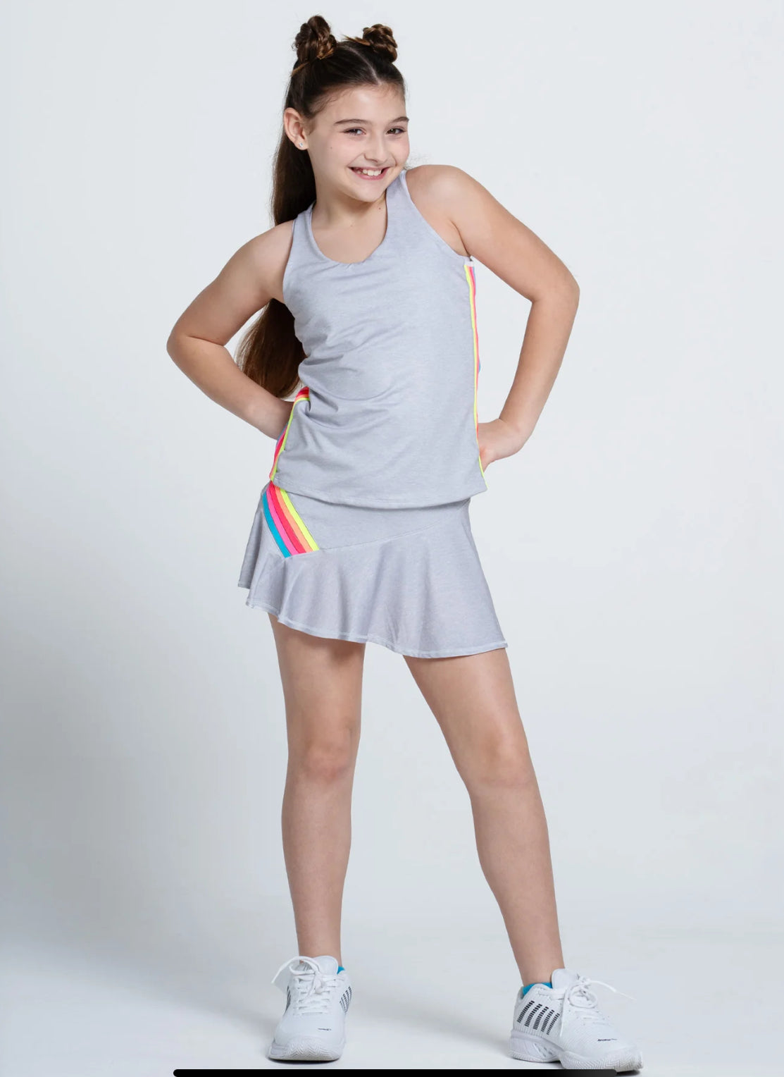 Girls Lucky In Love Prisma Stripe Skirt