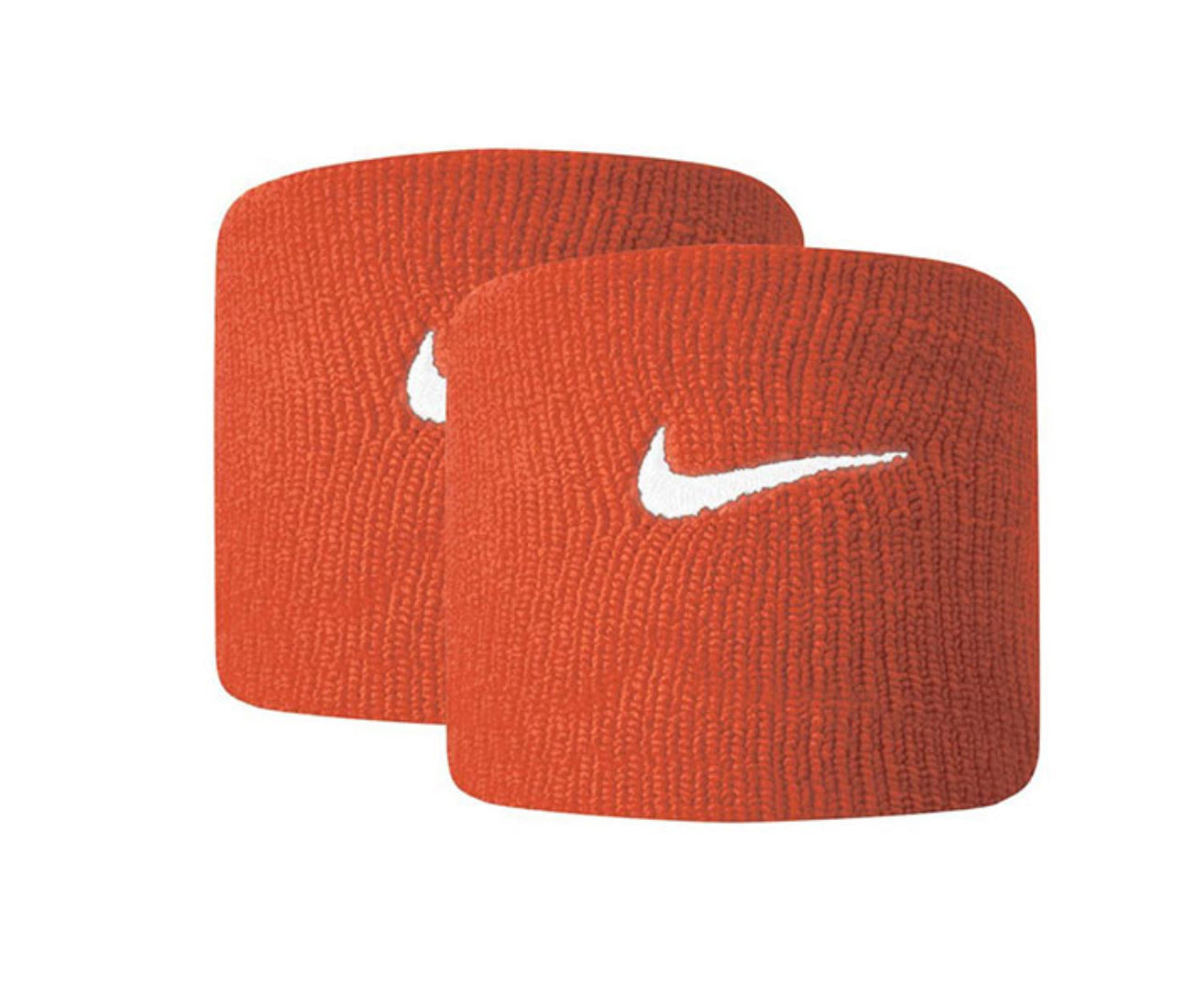 Nike Swoosh Singlewide Tennis Wristbands (Blood Orange)