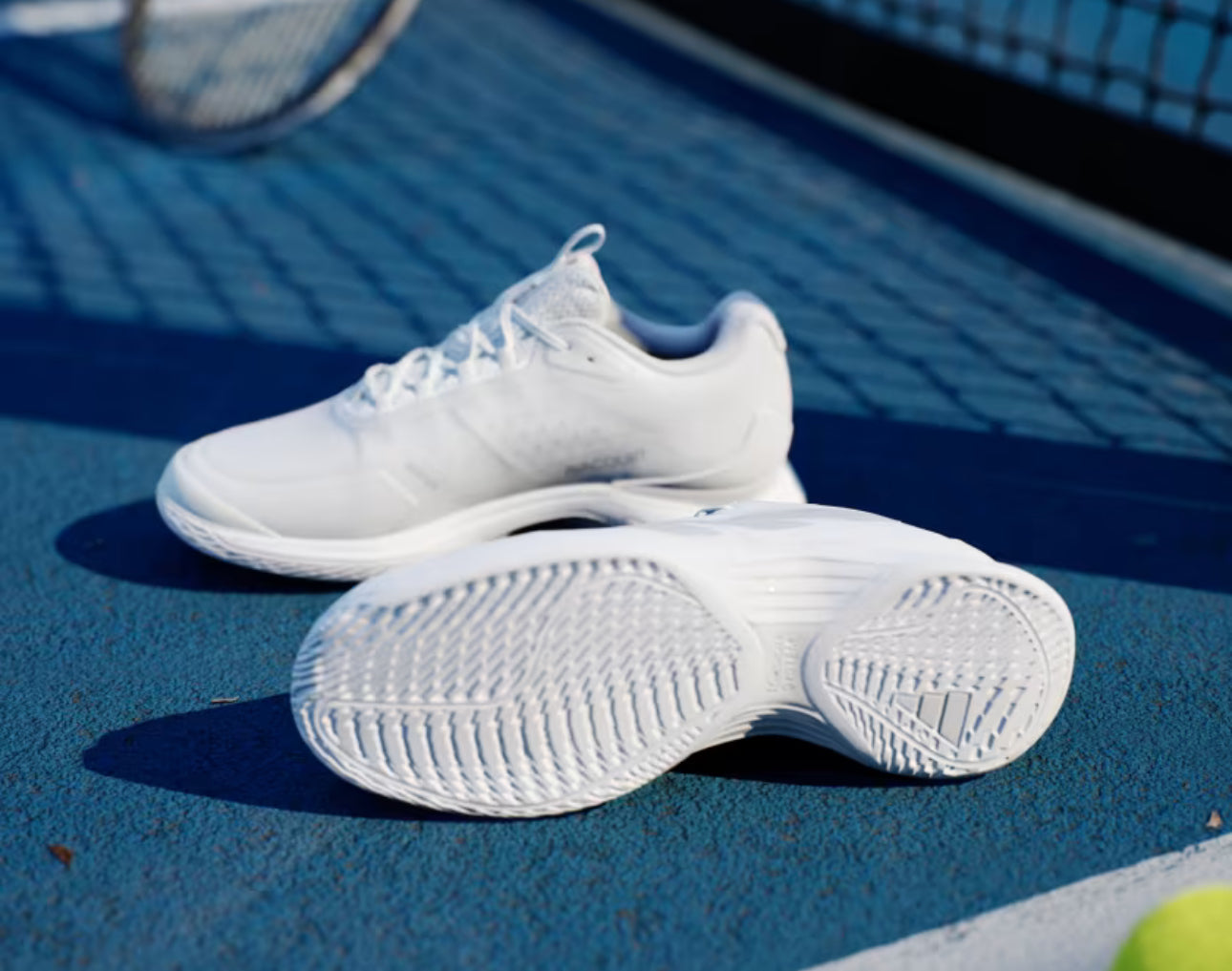 adidas Women's Avacourt 2 Tennis Shoes, White/Silver/Grey, Size 6.5 adidas Women's Avacourt 2 Tennis Shoes, White/Silver/Grey, Size 6.5
