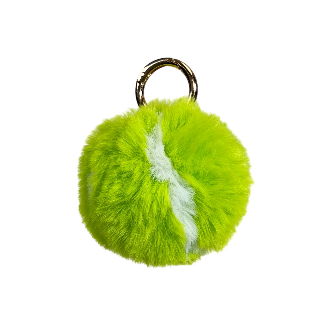 Fur Tennis Ball Keychain
