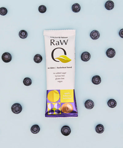 Raw Q Foods Energy Bar Blueberry Apple & Hazelnut