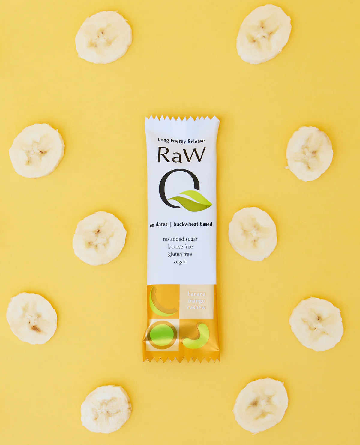 Raw Q Foods Energy Bar Banana Mango Cashew