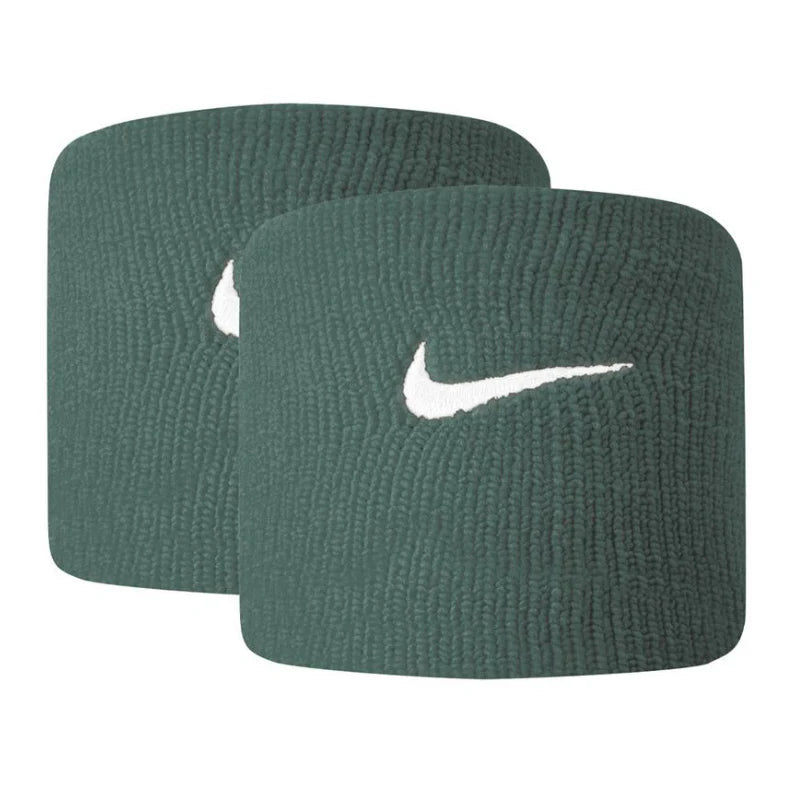 Nike Swoosh Singlewide Tennis Wristbands (Mineral Teal)