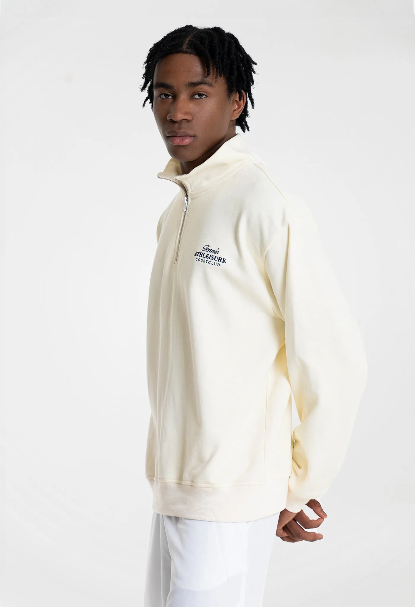 Unisex Court Club Embroidered Half-Zip