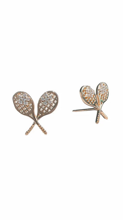 Glitter & Gold Grand Slam Stud Earrings