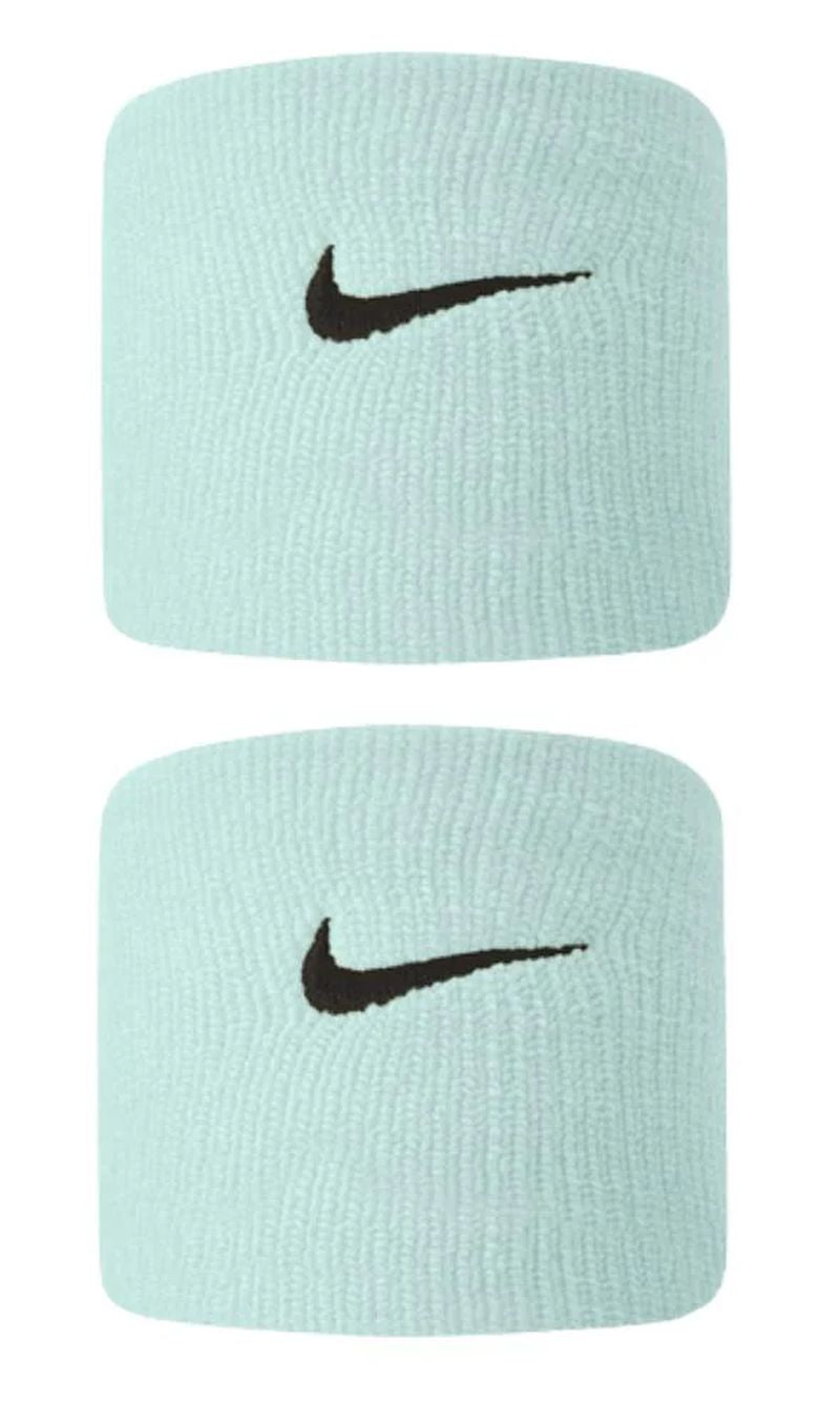 Nike Swoosh Singlewide Tennis Wristbands (Barley Green)