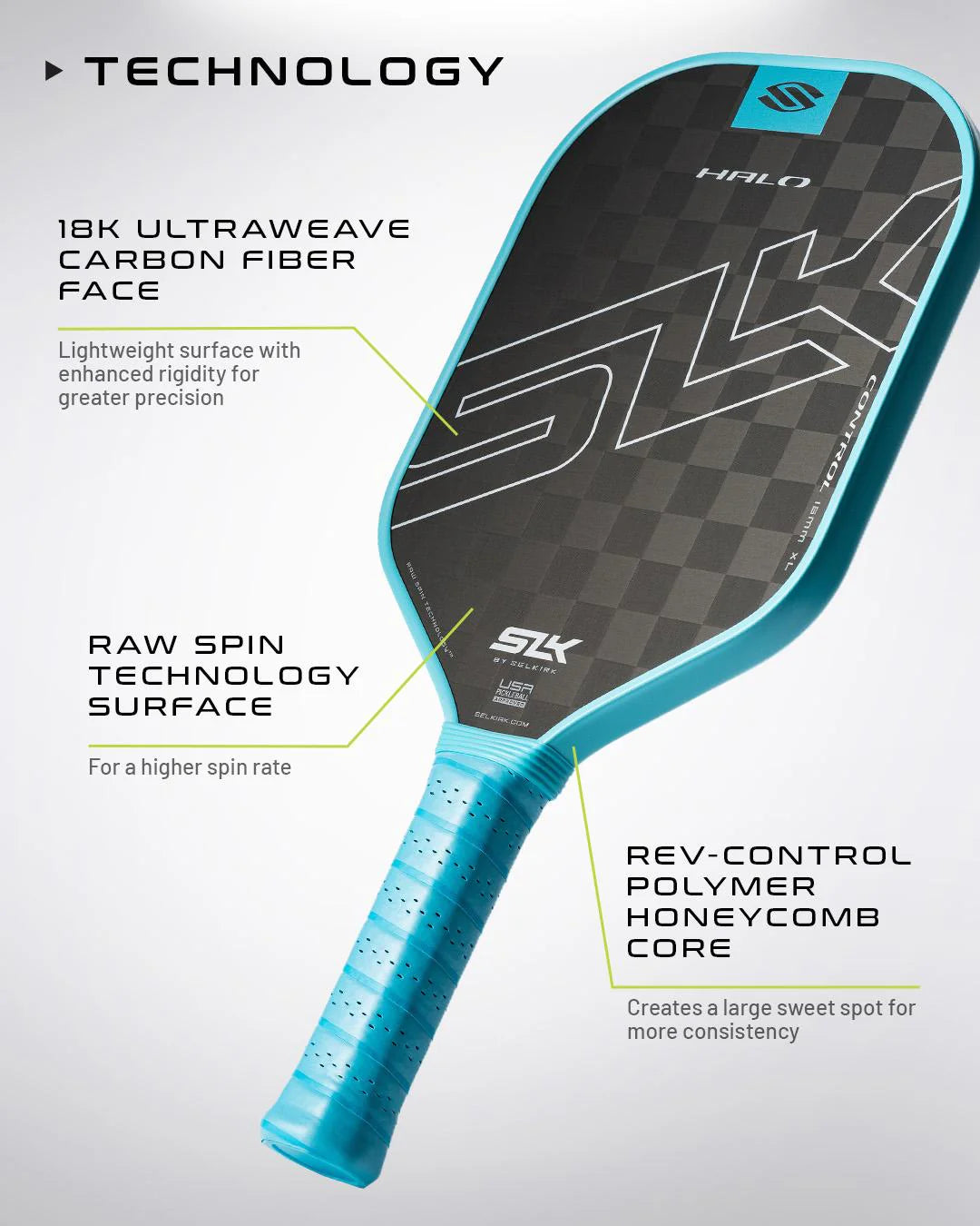 Selkirk SLK Halo Control Max Pickleball Paddle