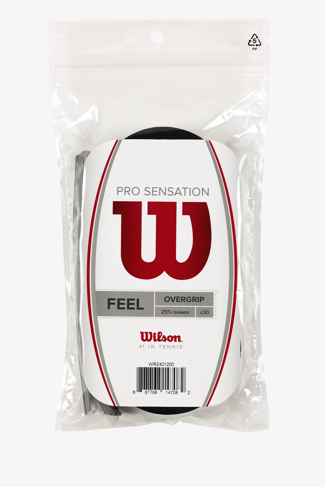 Wilson Pro Sensation Feel Overgrip Rolls 30Pk (Black)