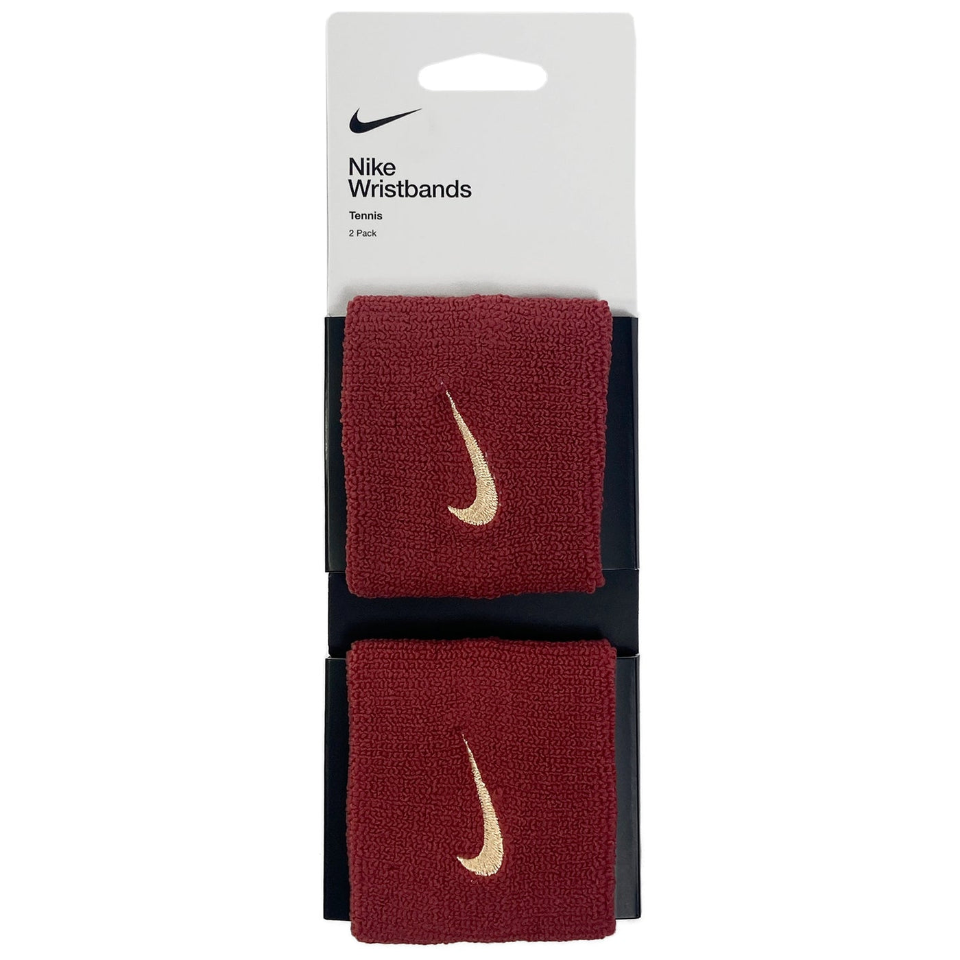 Nike Swoosh Singlewide Tennis Wristbands (Cedar/Peach)