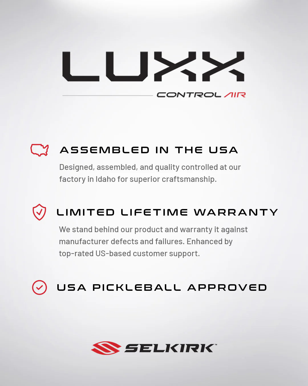 Selkirk LUXX Control Air Epic PPA