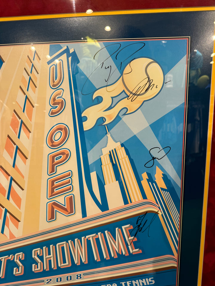 Signed Limited Edition 2008 US Open Framed Poster – Mason's Tennis