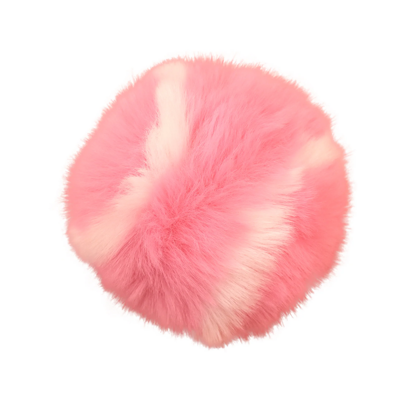 Fur Tennis Ball Keychain - Pink