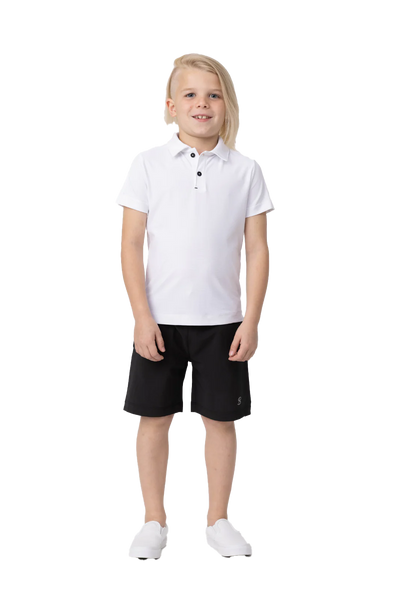 Boys BSport Short Sleeve Polo (White)