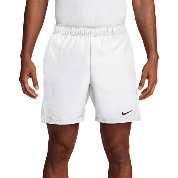 Mens Nike Victory 7" Tennis Shorts (White)