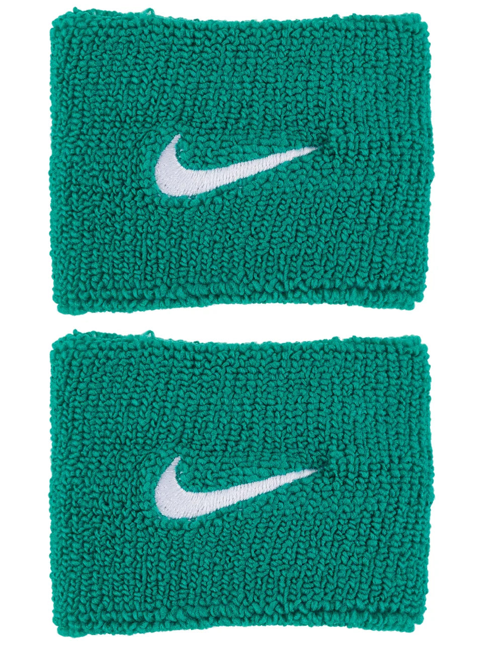 Nike Swoosh Singlewide Tennis Wristbands (Malachite)
