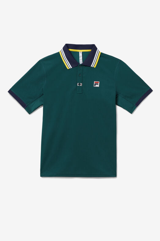 Mens Fila Heritage Short Sleeve Solid Polo