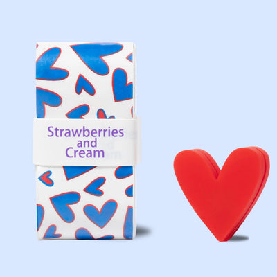 Strawberries and Cream Tennis Overgrip and Dampener Set- Blue Hearts