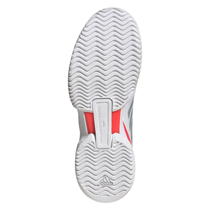 adidas Women's Stella Court Tennis Shoes, White/Silver Metallic/Lucid Red, Size 10 adidas Women's Stella Court Tennis Shoes, White/Silver Metallic/Lucid Red, Size 10