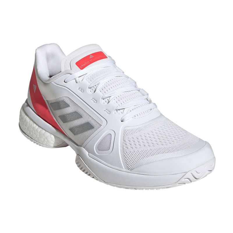 adidas gazelle silver green womens adidas Women's Stella Court Tennis Shoes, White/Silver Metallic/Lucid Red, Size 10