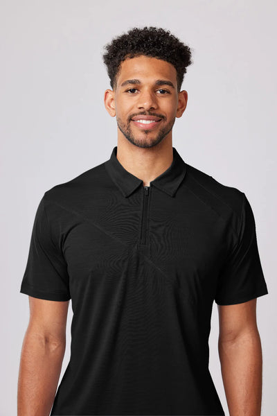 Mens BSport Short Sleeve Polo Shirt (Black)