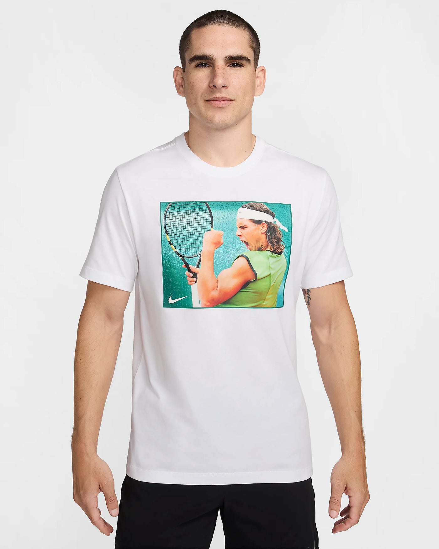 Mens Nike Vintage Rafa Dri-Fit Tee (White)