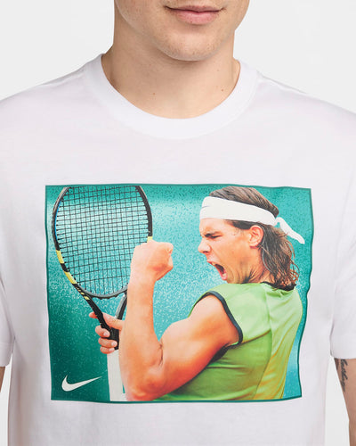 Mens Nike Vintage Rafa Dri-Fit Tee (White)