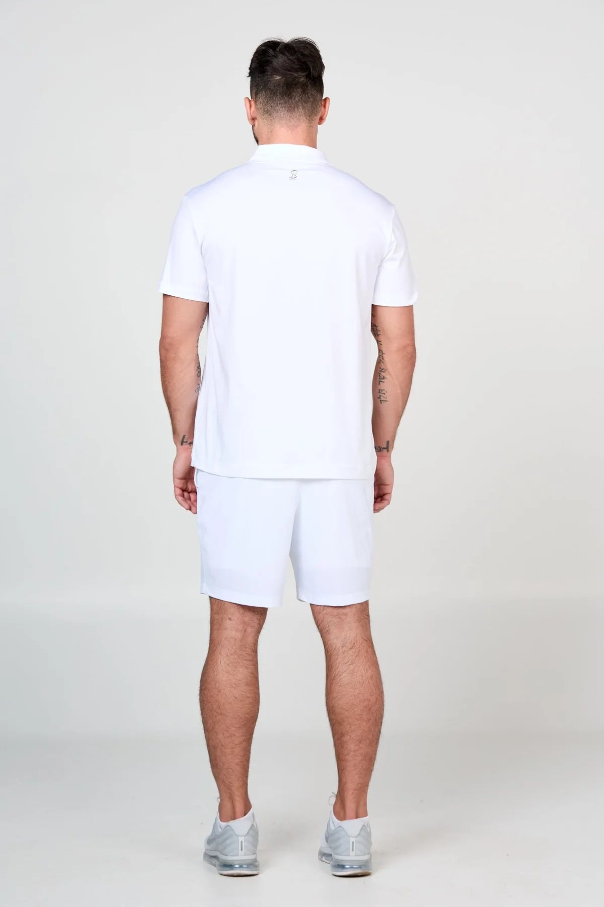 Mens BSport 7” Vented Short (White)