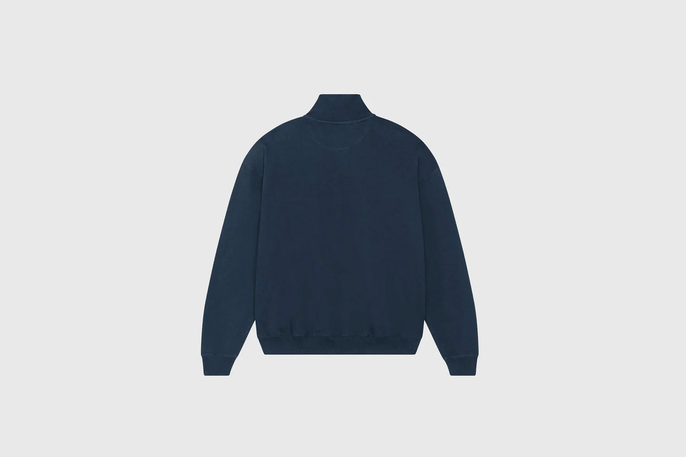 Unisex Court Club Navy Embroidered Half Zip