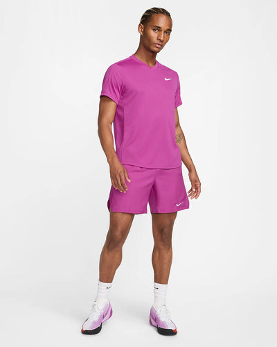 Mens Nike Victory 7" Tennis Shorts (Hot Fuchsia)