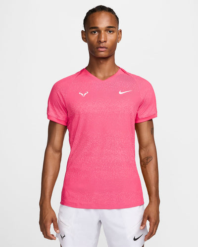 Men's Dri-FIT ADV Short-Sleeve Tennis Top (Aster Pink)