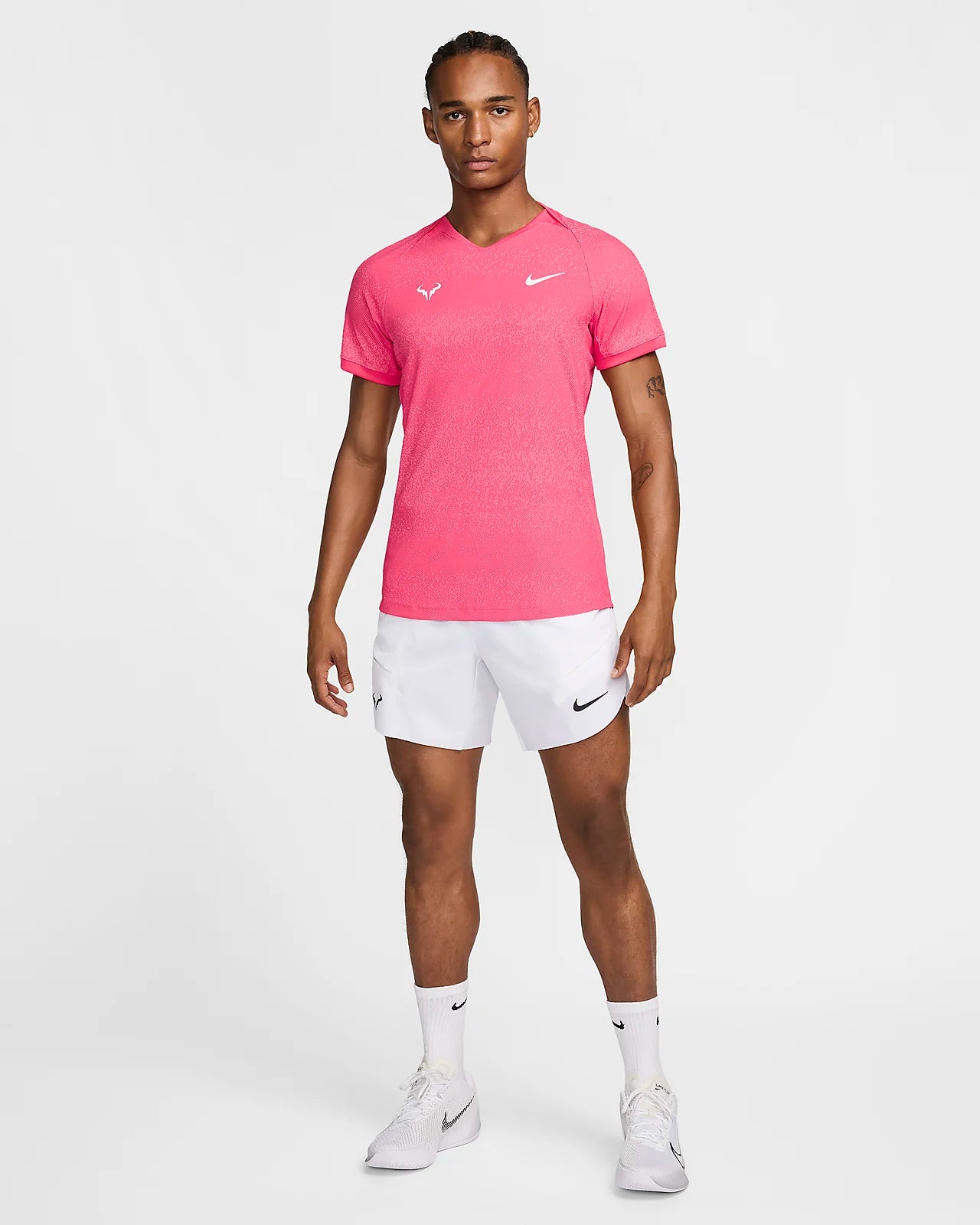 Men's Dri-FIT ADV Short-Sleeve Tennis Top (Aster Pink)