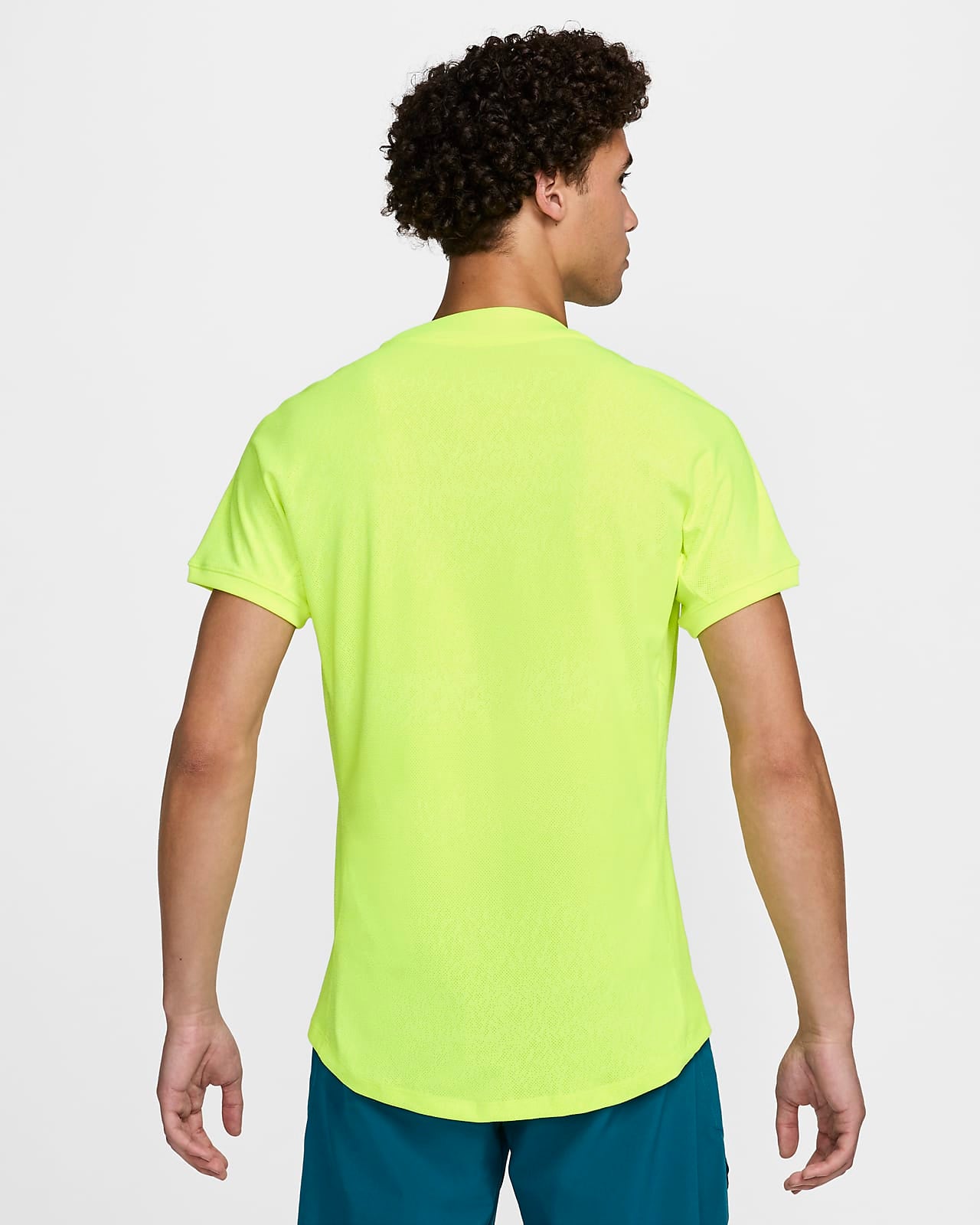 Men's Dri-FIT ADV Short-Sleeve Tennis Top (Volt)