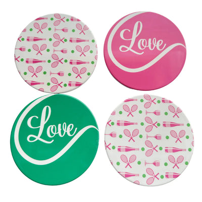 Born To Rally Tennis Love Coasters