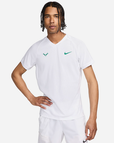 Men's Dri-FIT ADV Short-Sleeve Tennis Top (White)