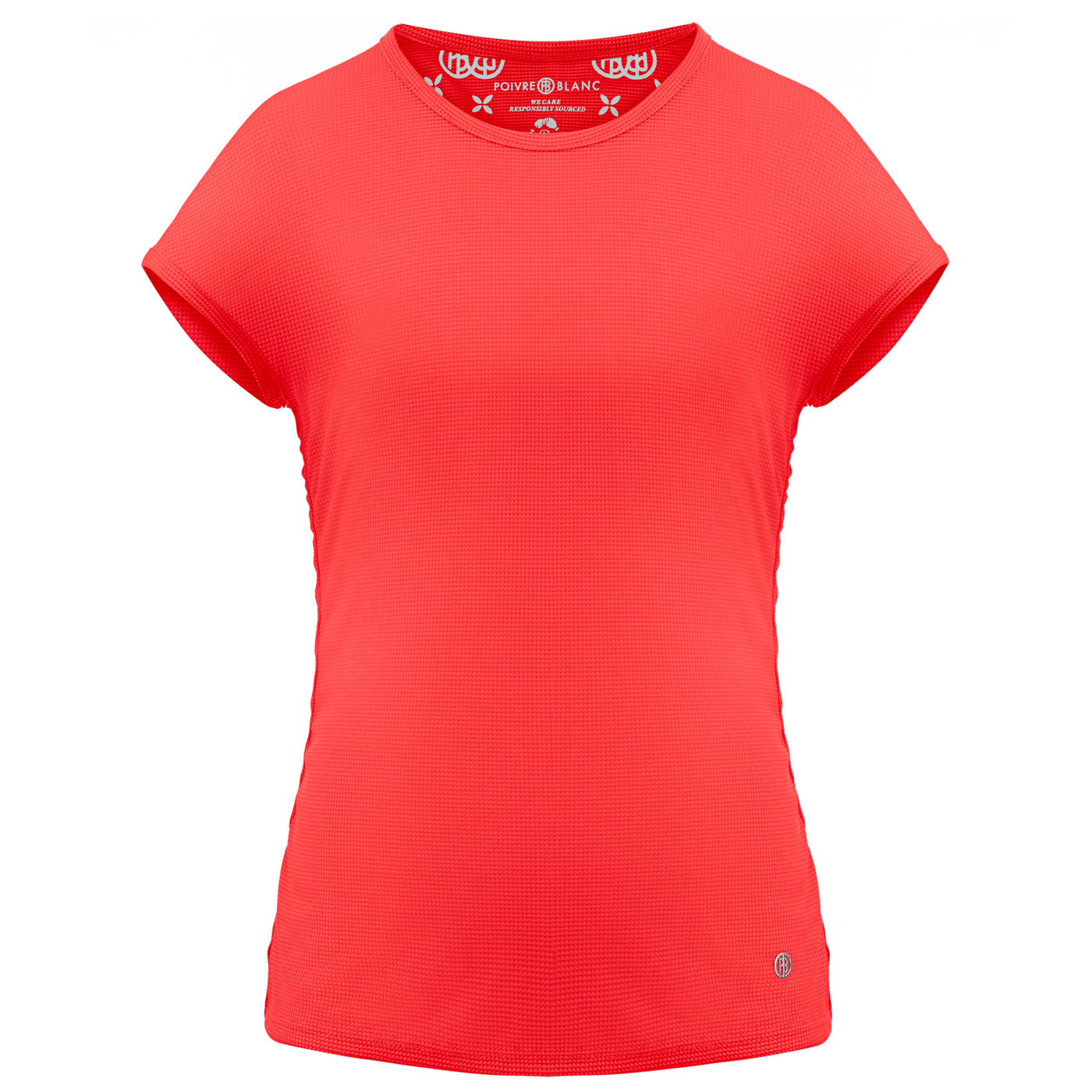Ladies Poivre Blanc T-Shirt (Electro Orange)
