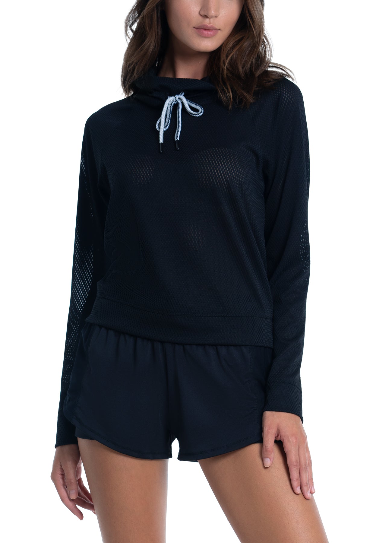 Ladies High Neck Long Sleeve Pullover