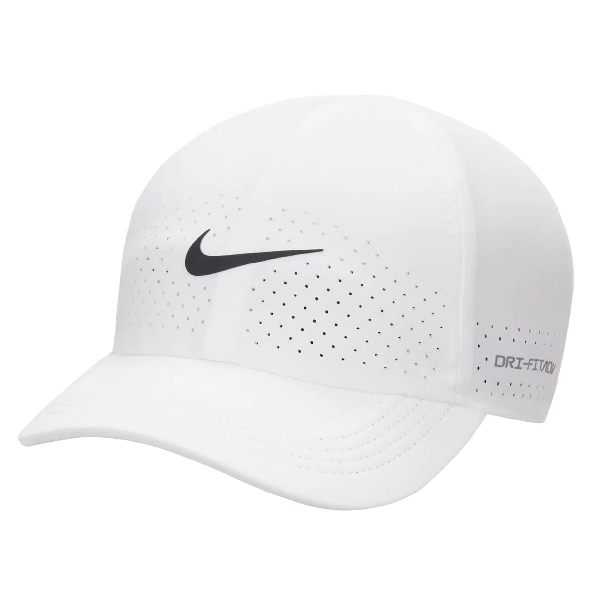 Adult Nike Unisex Dri-Fit Advantage Club Cap (White)