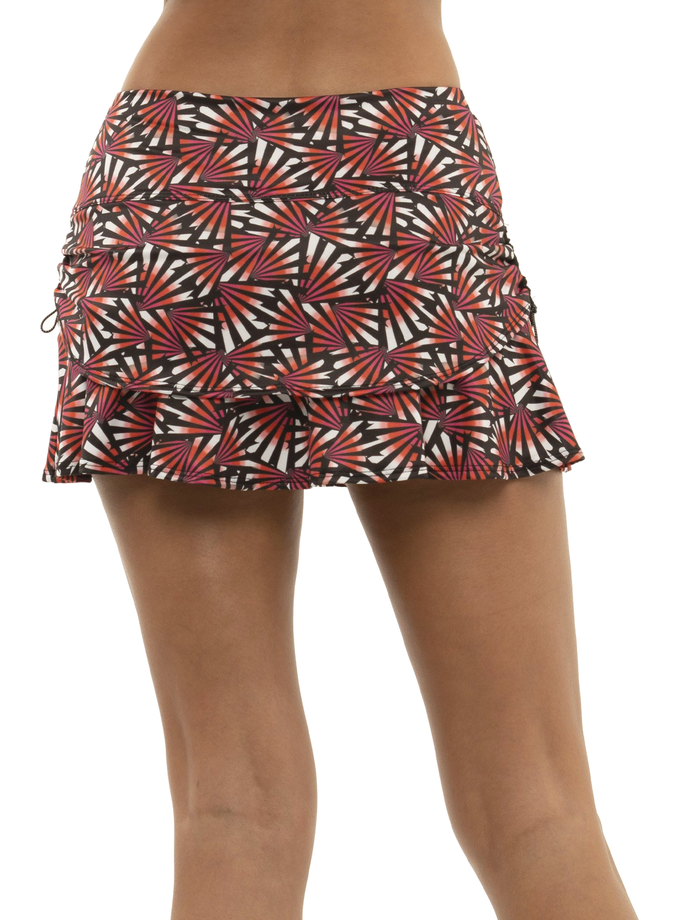 Ladies Lucky In Love Fantastic Ruche Skirt FINAL SALE
