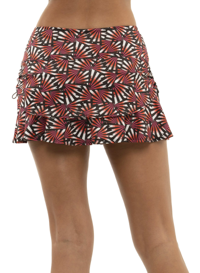 Ladies Lucky In Love Fantastic Ruche Skirt FINAL SALE