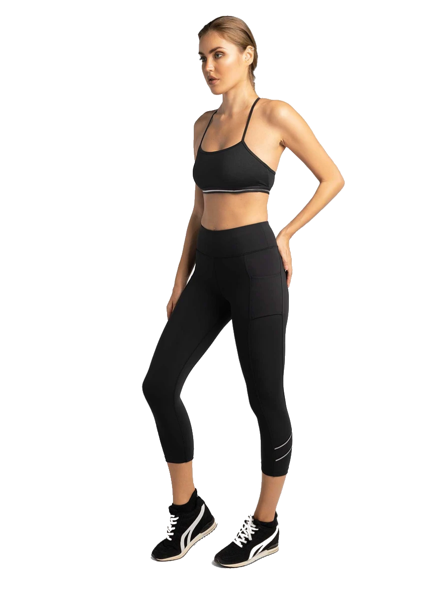 Ladies Zone Capri (Black/Silver)
