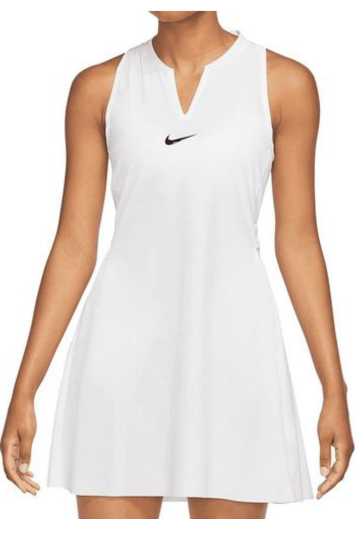 Ladies NikeCourt Dri-Fit Advantage Dress (White)