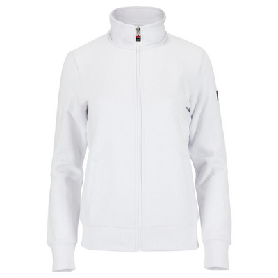 Ladies Match Fleece Full Zip Jacket (White)