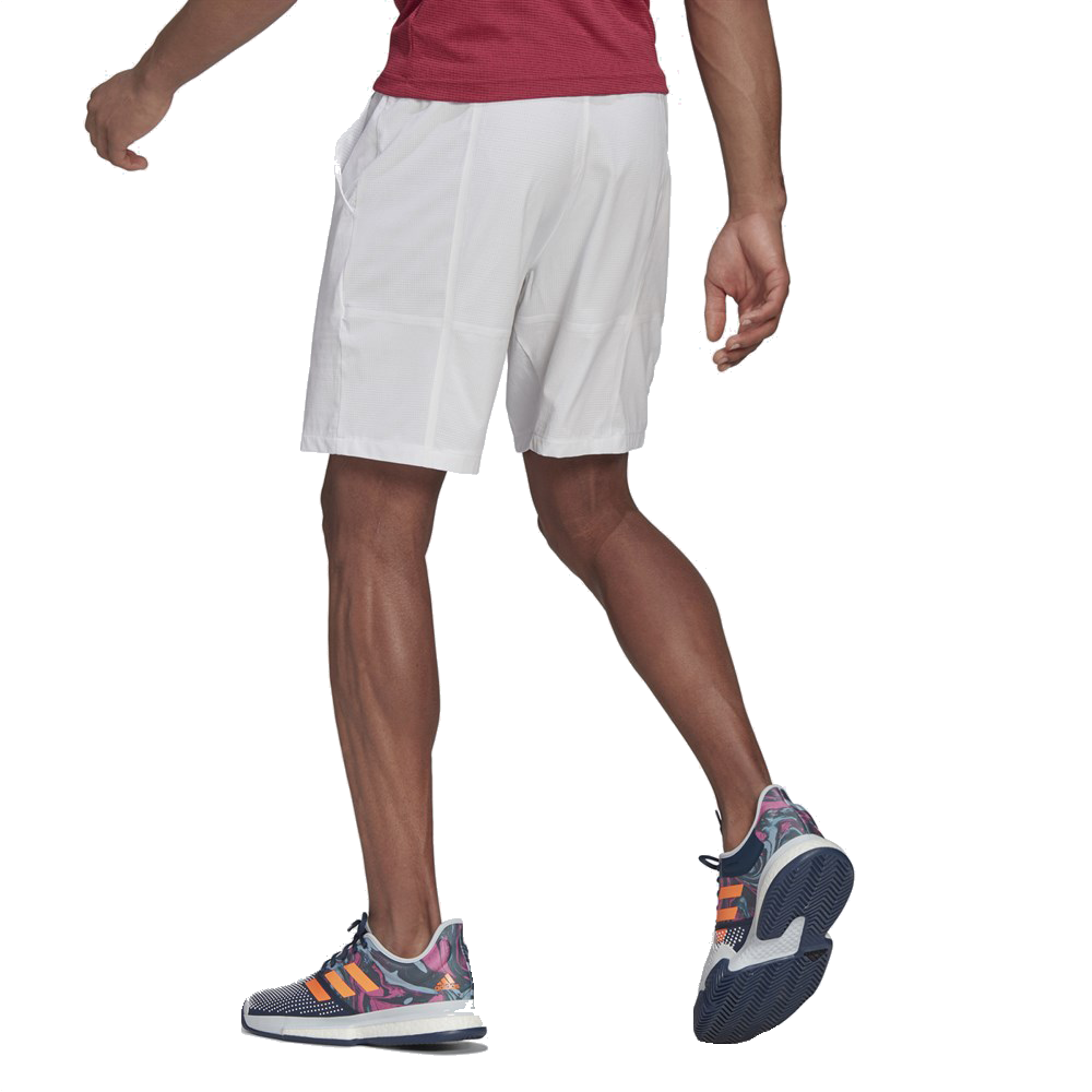 Men’s Adidas Ergo 9” Shorts (White)