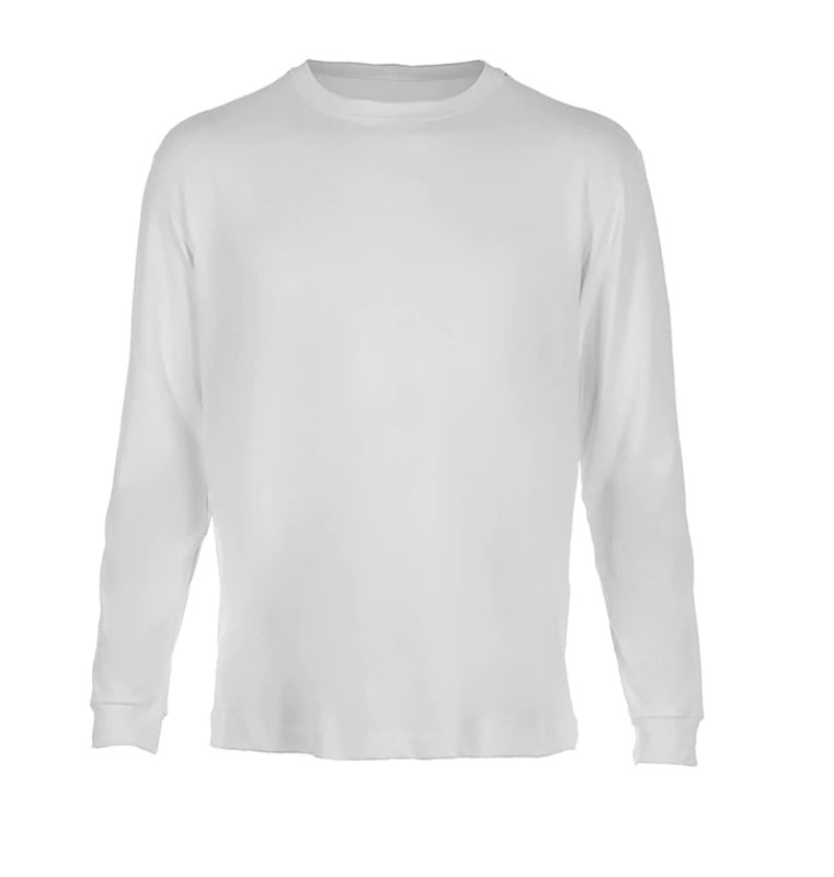 Mens BSport Classic Long Sleeve Top (White)