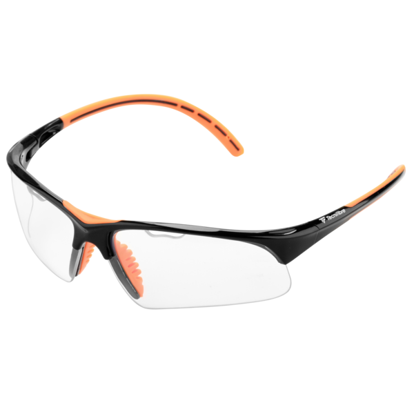 Tecnifibre Squash Glasses (Black & Orange)