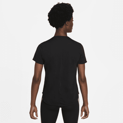 Ladies Dri-Fit One Short Sleeve Top (Black)